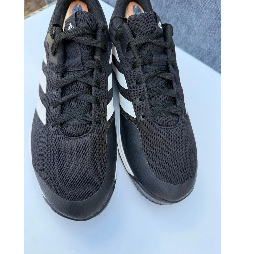 Adidas Gamecourt Shoes Men 12 Black Synthetic Mesh Tennis Sneakers FX3650